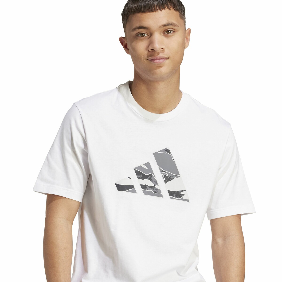 ADIDAS ROUPAS ESPORTIVAS<br>Camiseta de manga curta com logotipo gráfico