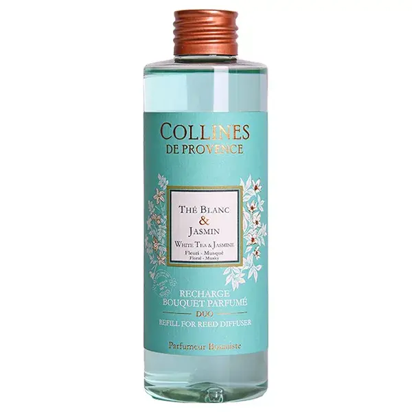 Collines de Provence Bouquet Parfumé Thé Blanc & Jasmin Recharge 200ml