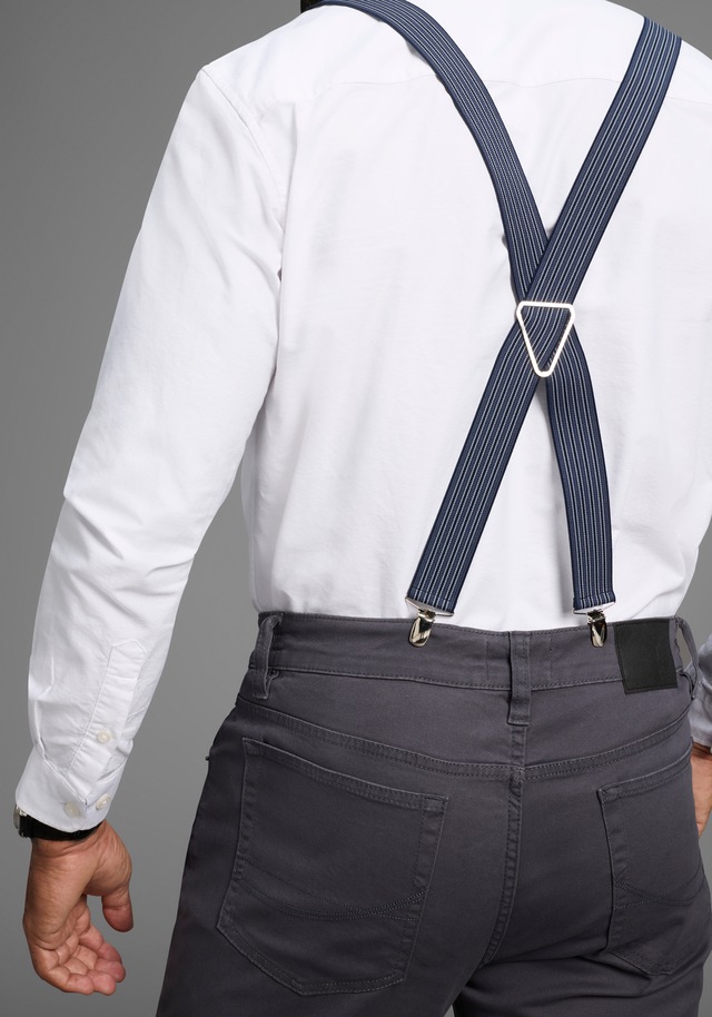 Man's World Hosenträger in bequemer Breite & extra Länge bis 130cm - NEW - im Streifendesign