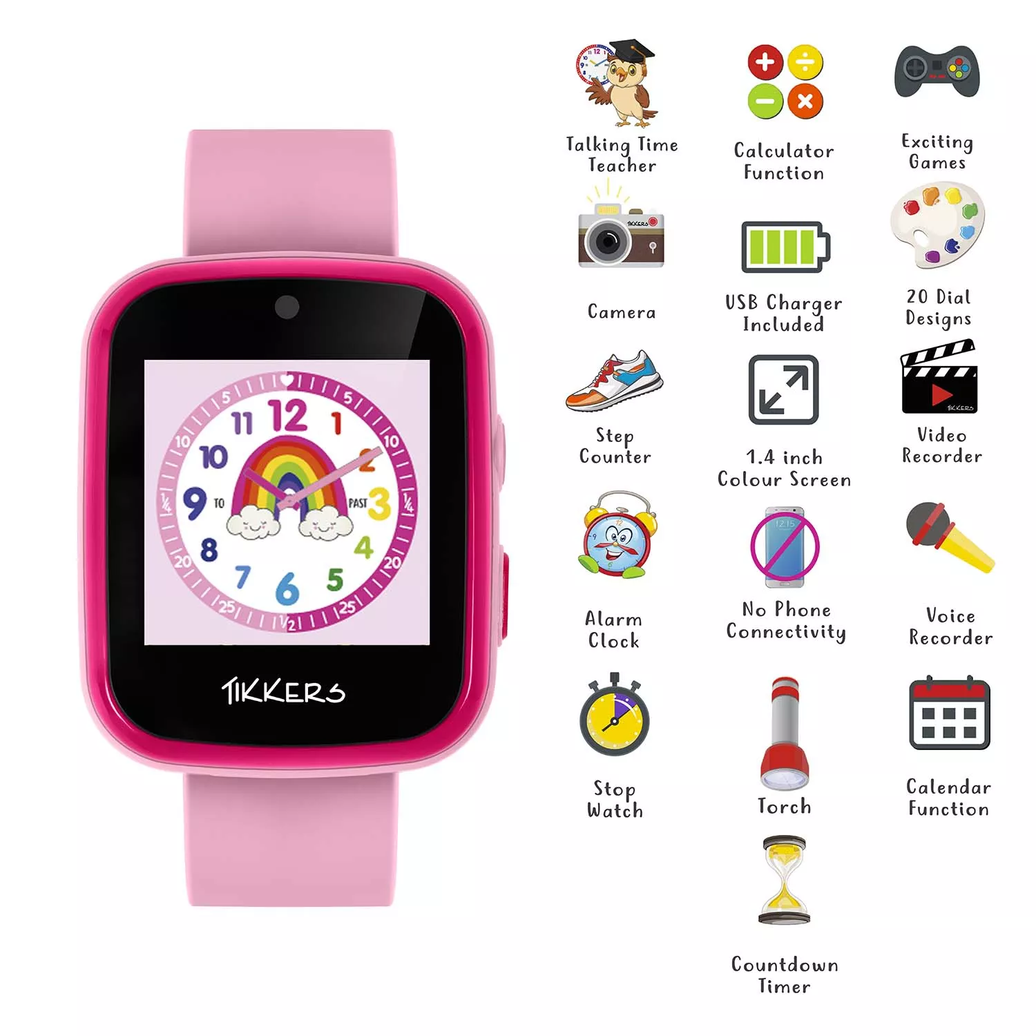 Tikkers Smartwatch ATK1084PNK