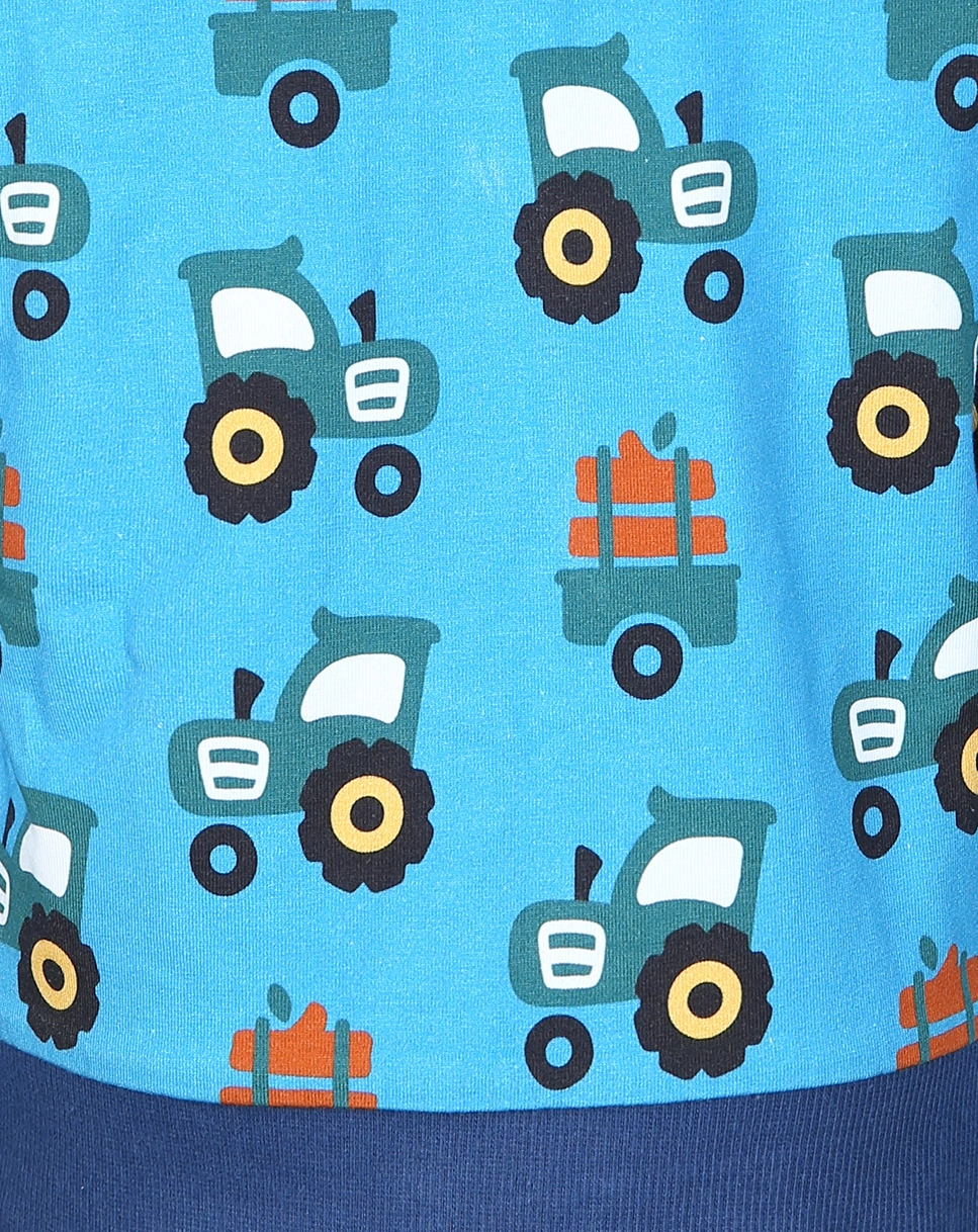Kapuzen-Jacke TRACTOR zum Wenden in blau