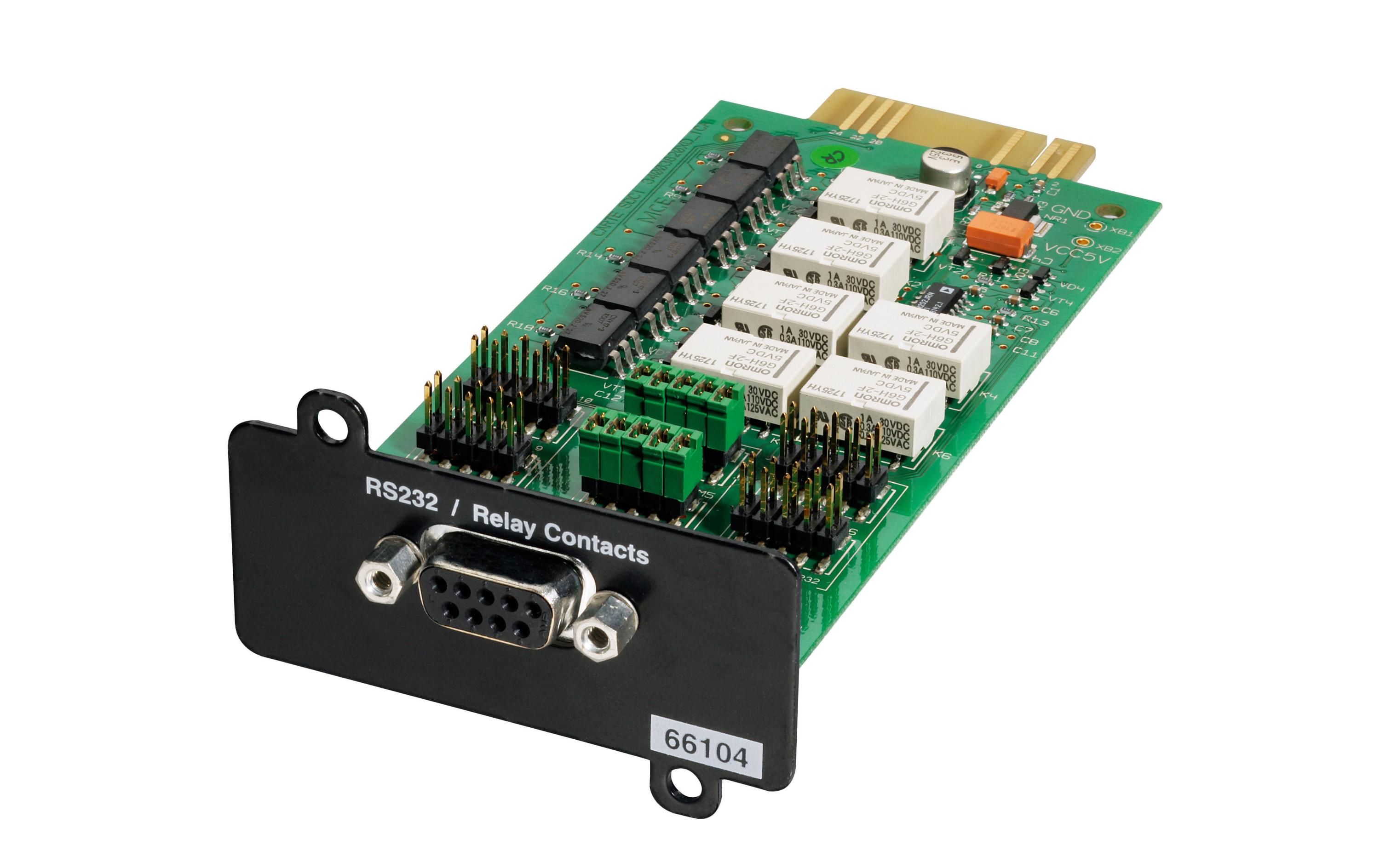 Management Card Relay-MS Contacts und RS232/Seriell<br>Eaton Management Card Contacts und RS232/Seriell
