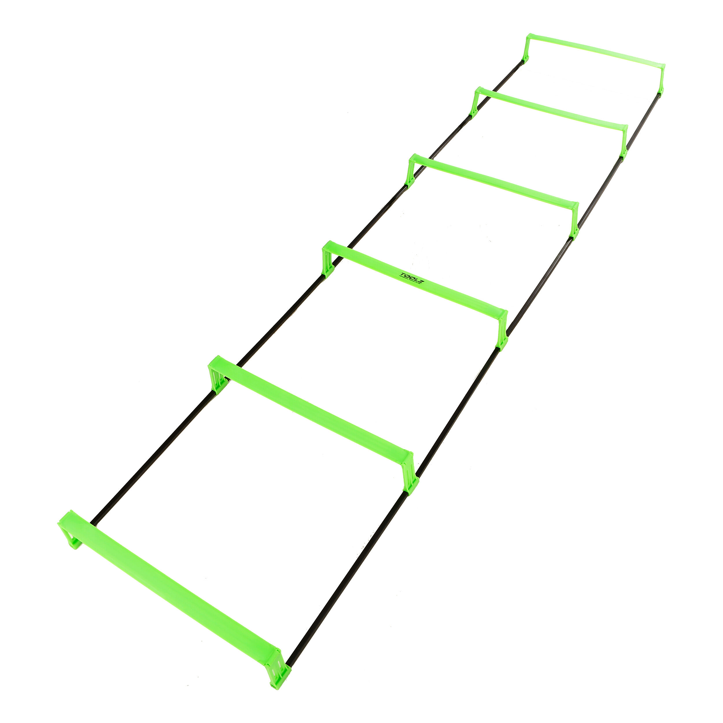 TOOLZ Koordinationsleiter Mit Hürde 2m Aide À L’entraînement 2m - Noir , Vert