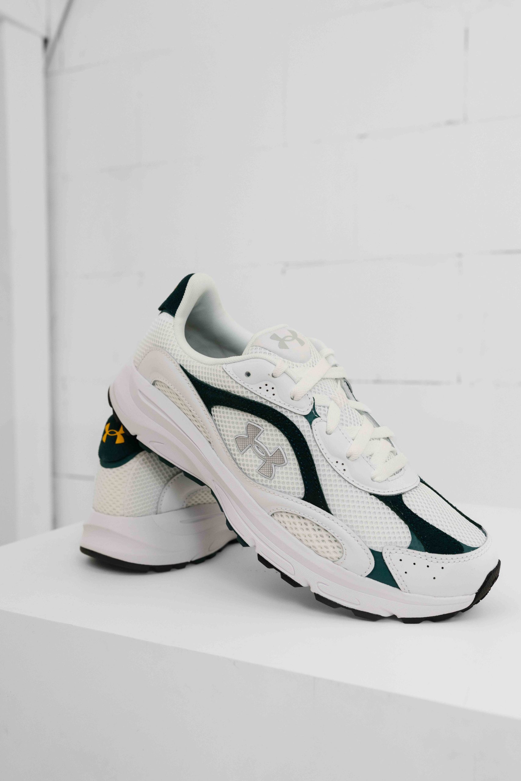 Under Armour Tech Runner Sneakers Heren Wit/Groen