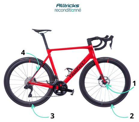 Vélo de Route Wilier Triestina Filante SL Shimano 105 Di2 12V 700 mm Rouge 2024 - Produit Reconditionné