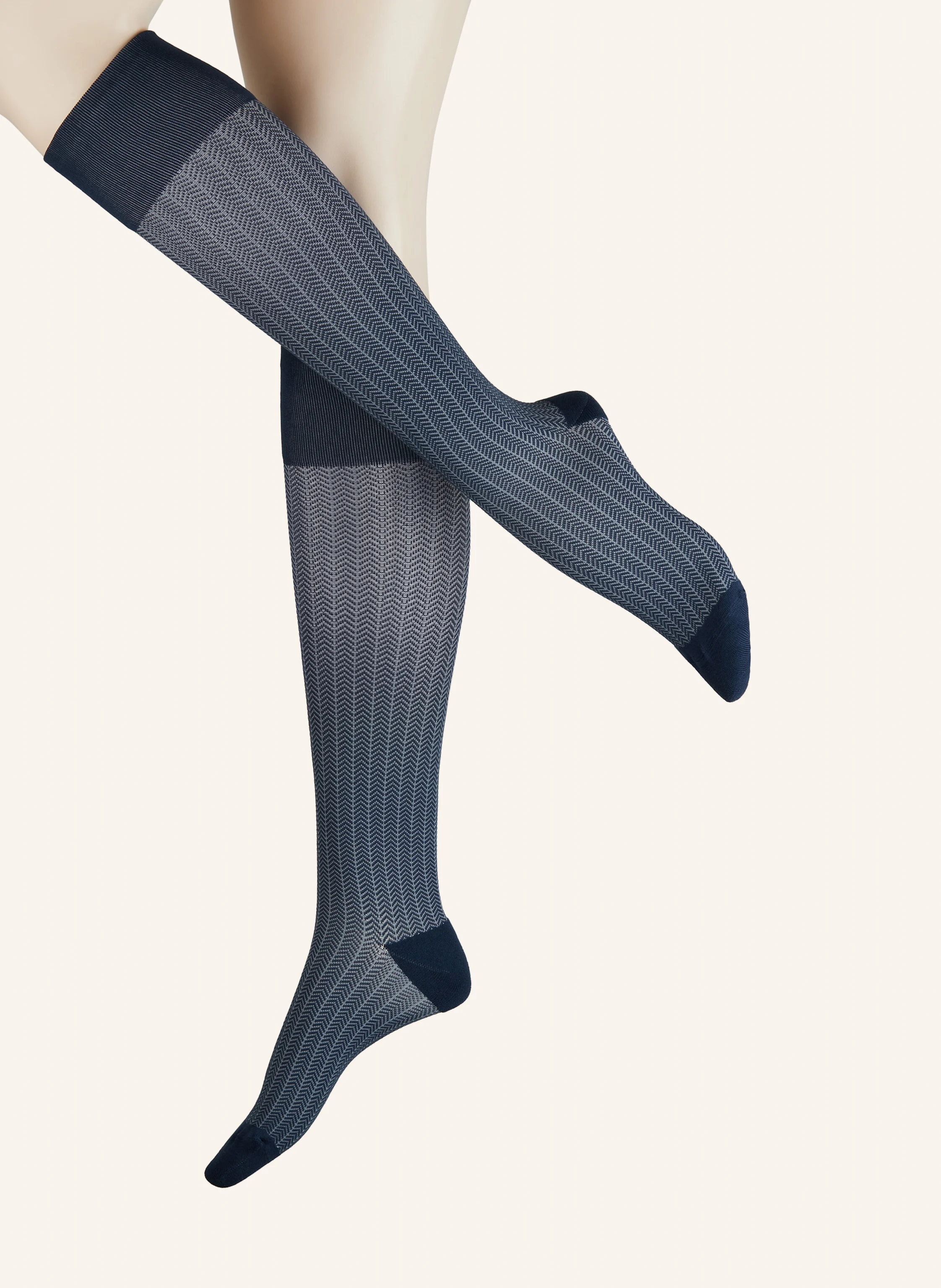 ITEM m6 Kniestrümpfe ALLDAY HERRINGBONE SOFT COMPRESSION