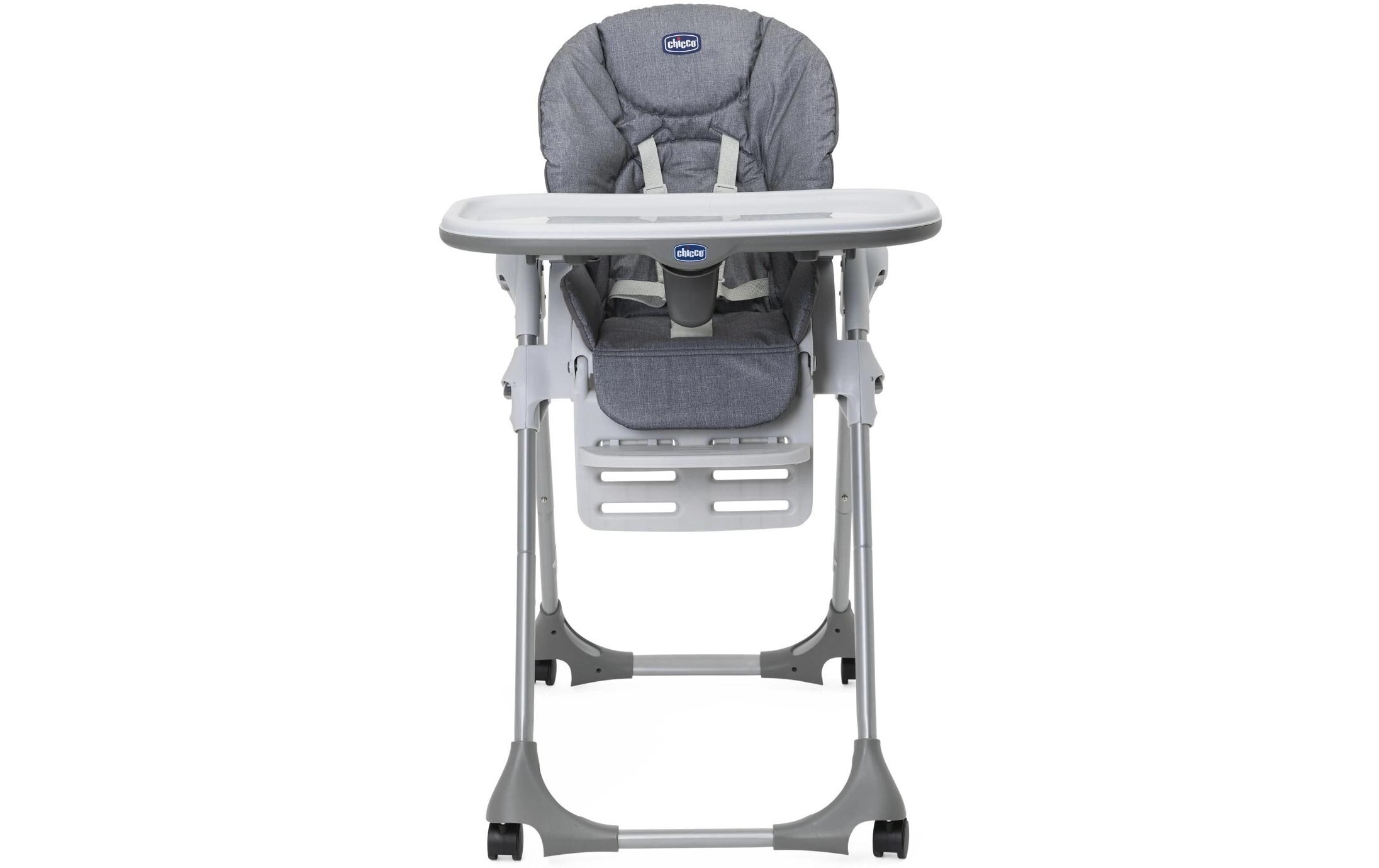 Hochstuhl Polly Easy Grey Melange<br>Perfekter Kinderhochstuhl für die Mahlzeit