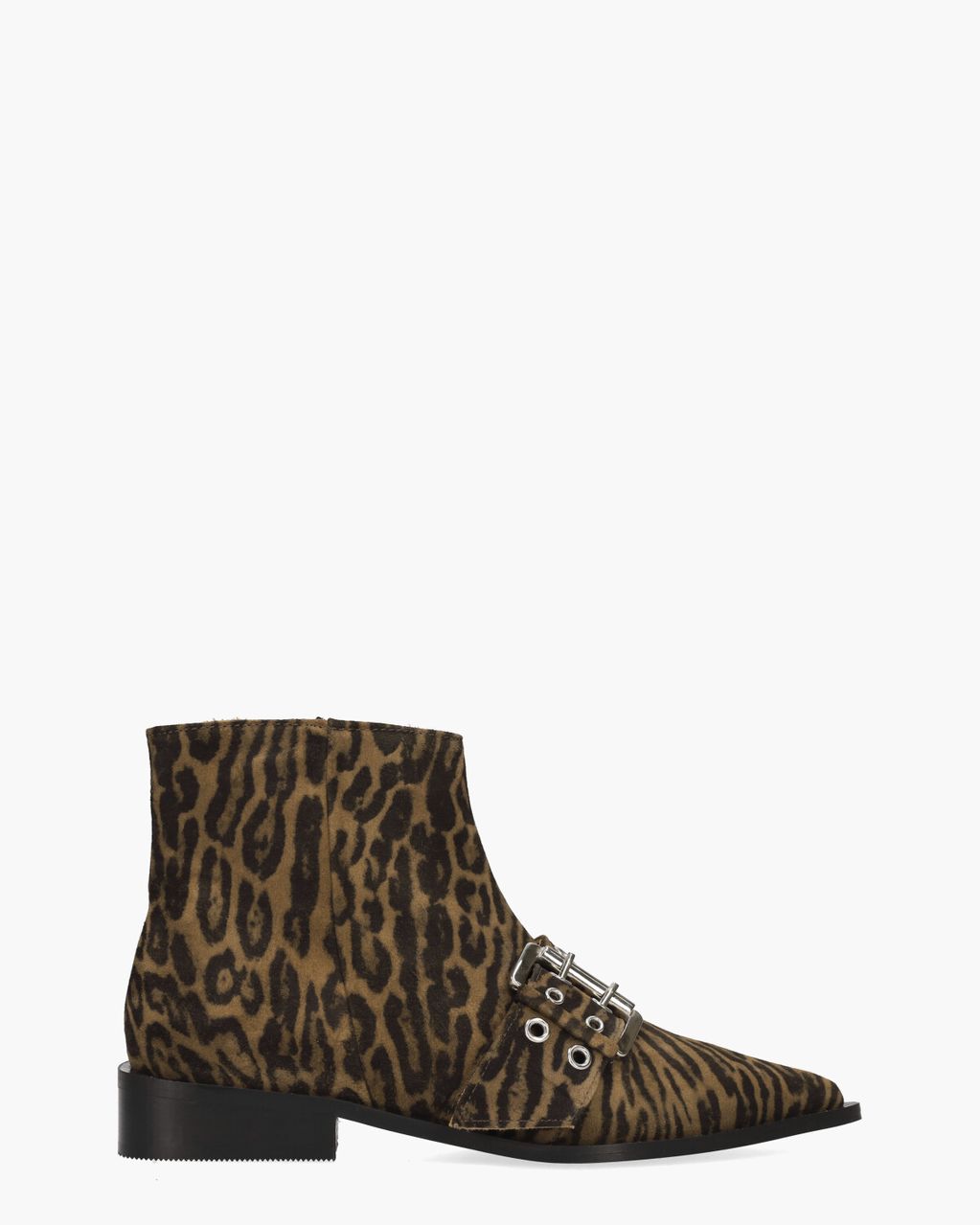 Toral Nicole Bruin/Zwart Dames Enkelboots