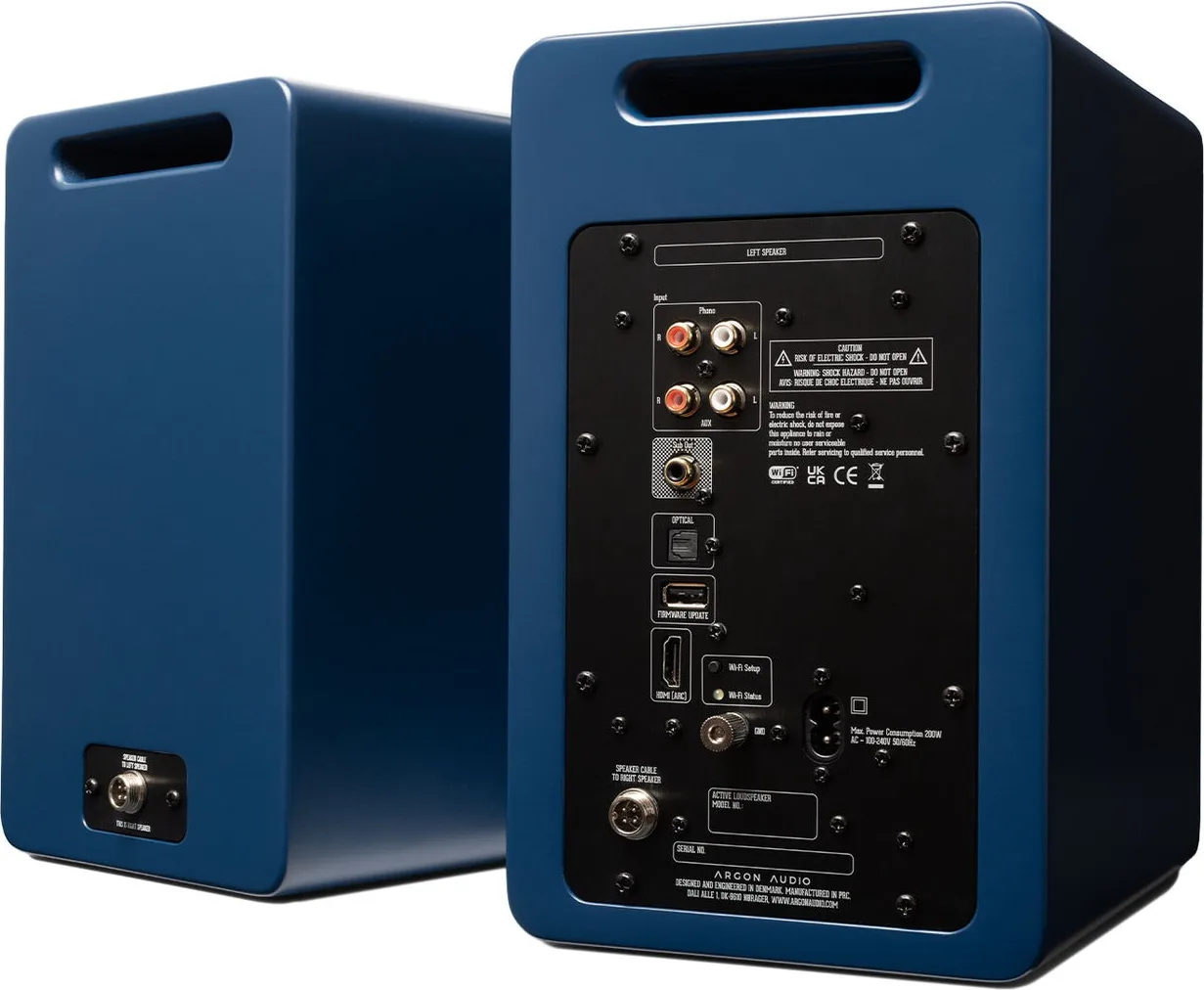 Argon Audio Forte A5 WiFi Bleu (la paire) Enceintes sans fil hi-fi