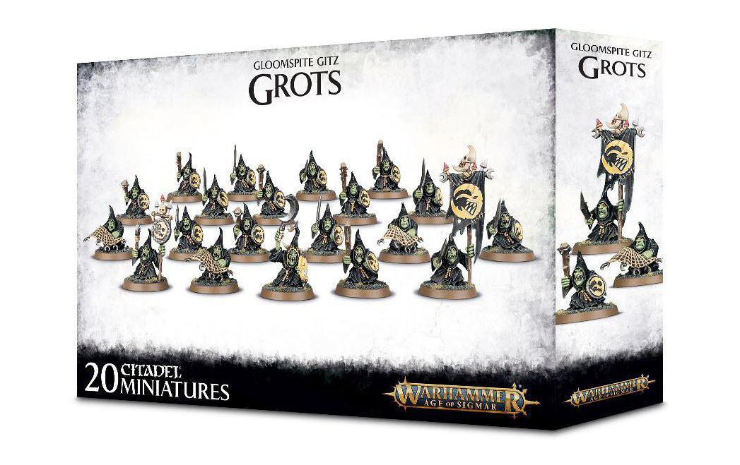 Figurenset Warhammer Age of Sigmar Gloomspite Gitz GrotsBausatz für 20 Figuren