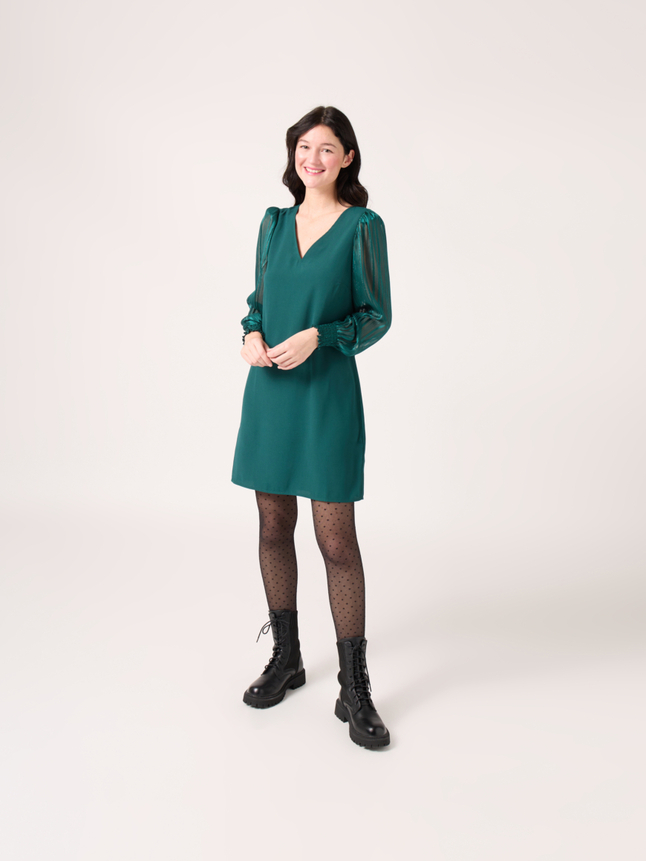 Robe courte unie