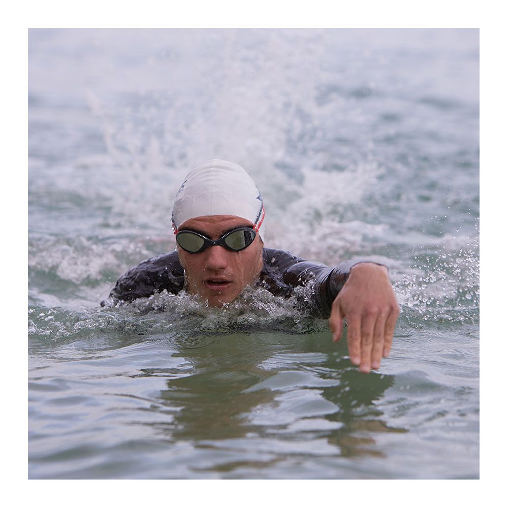 Zoggs TIGER MIRROR - Lunettes de natation grey red/mirrored smoke
