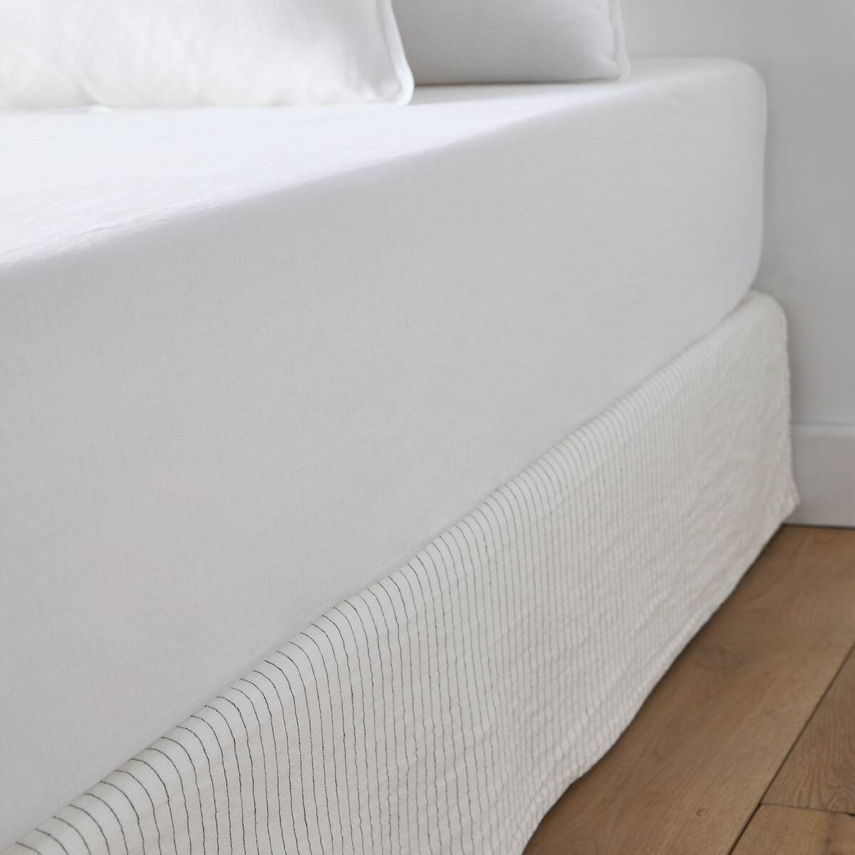 LA REDOUTE INTERIEURS<br>Borda da cama em linho lavado, Abella