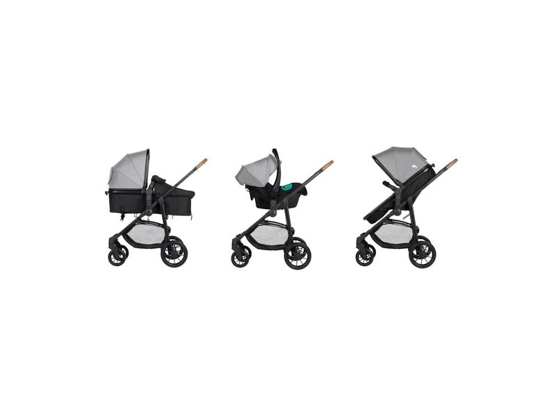 Bebeconfort Kinderwagenset Haze Trio Tinted Gray Komfort Buggy und Travelsystem
