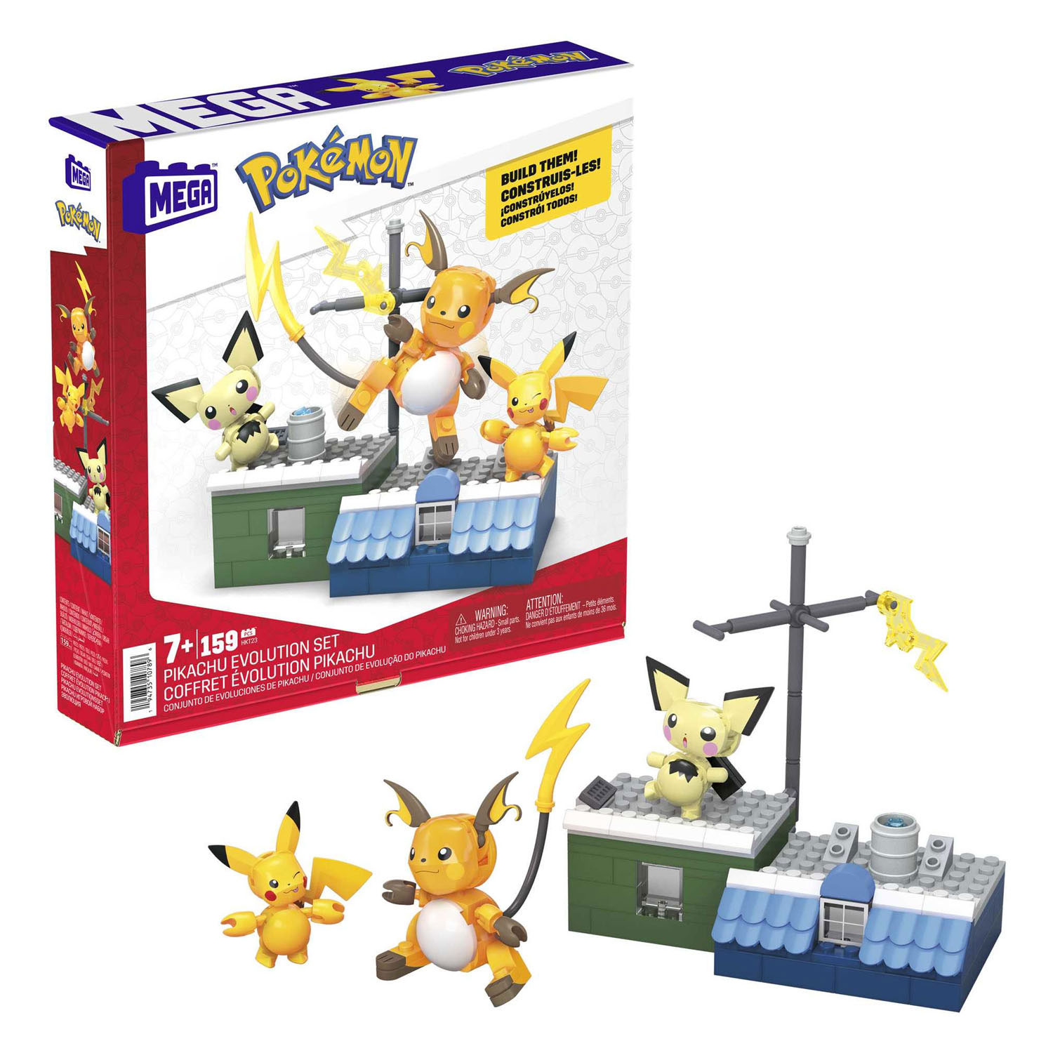 Mega Construx Pokémon Bouwset - Pikachu Evolution