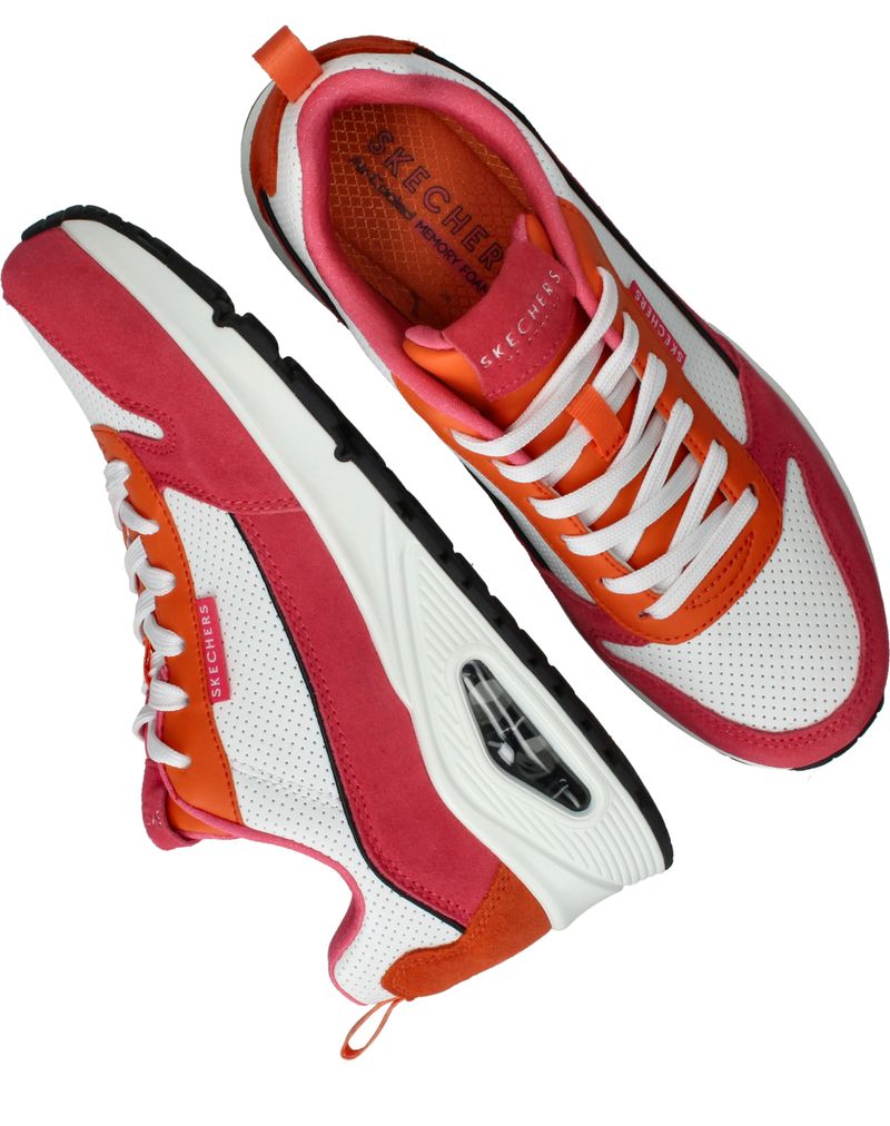 Skechers Uno 2 Much Fun Sneakers Roze Dames