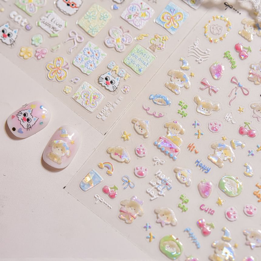 dainlili - Cartoon Nail Art Stickers