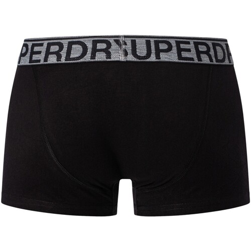 Superdry - Pack De 3 Calzoncillos De Algodón Orgánico Negro