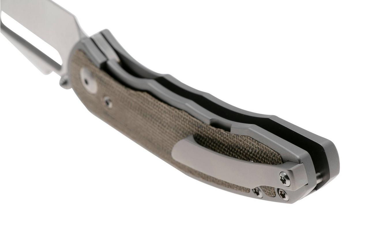 Artisan Cutlery Boa 1862G-ODG, Sand Polished S35VN, OD Green Micarta zakmes, Johnathan Shaw design