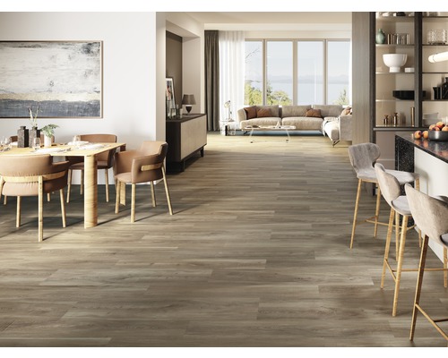Porseleinen steengoed traptegel San Remo Walnoot 29,5 x 120 cm