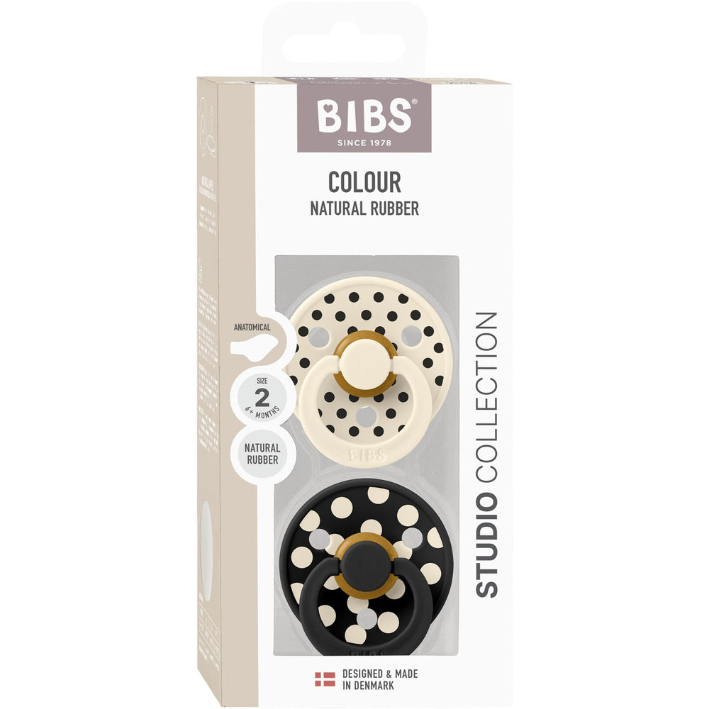 Køb Bibs Ivory/Black Sut Studio Colour 2-Pak Polka Anatomical Latex