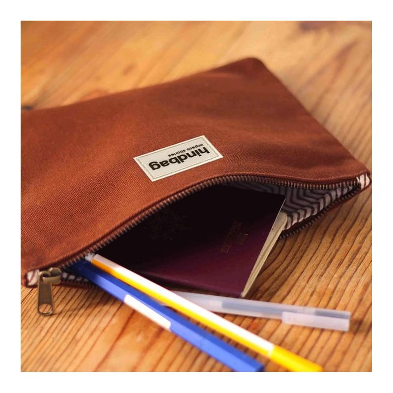 Pochette Ema 25 cm Chocolat
