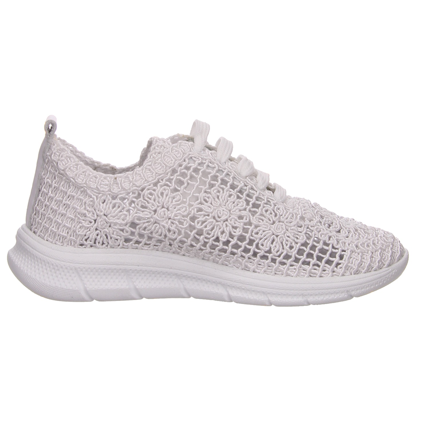 elbandi Halbschuh weiß weiss/weiss kombi
