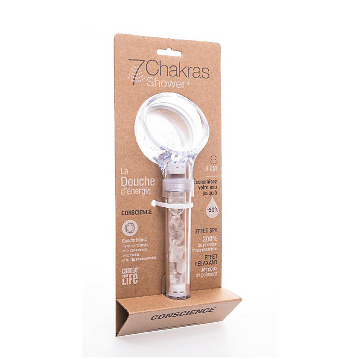 Douchette 1 jet Quartz 8 cm 7ChakrasShower Change your life