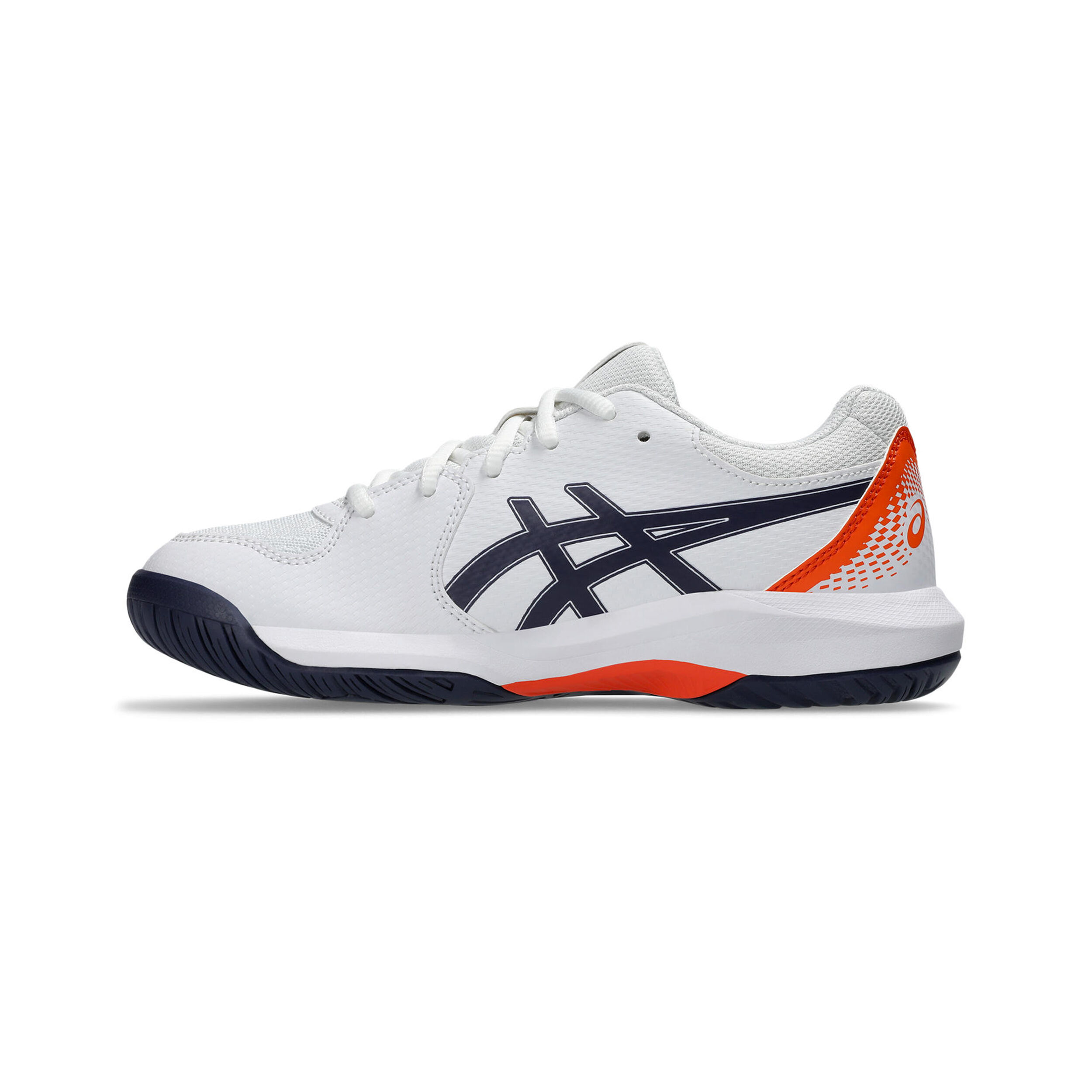 ASICS Gel-Dedicate 8 GS Chaussures Toutes Surfaces Enfants - Blanc , Bleu Foncé