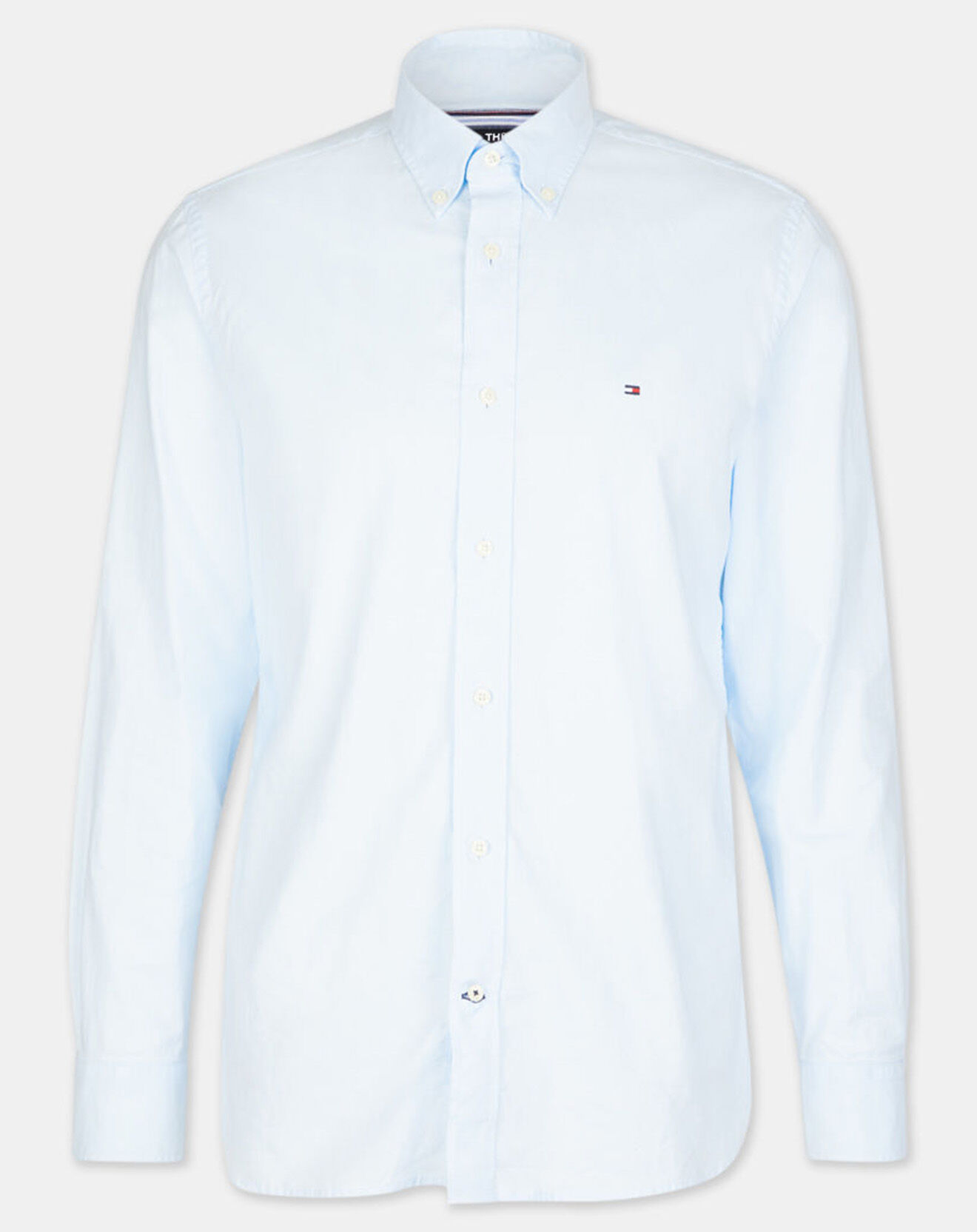 Tommy Hilfiger Chemise droite Refined Oxford Flex bleu clair
