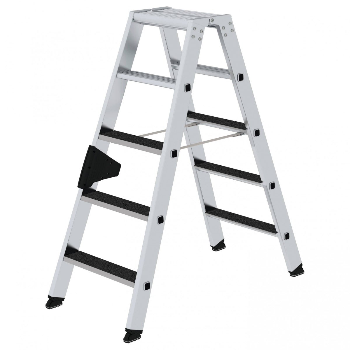 MUNK trapladder, aan beide zijden toegankelijk, met clip-trede R13, 2x5 treden