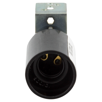 Handson lampfitting E14 haakse beugel zwart