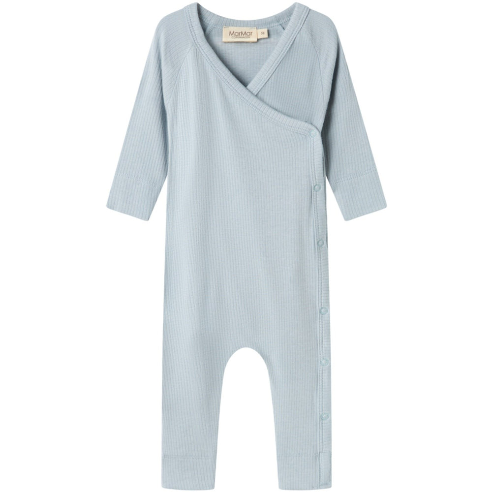 Køb MarMar New Born Micro Modal Blue Stone Rulo Onesies