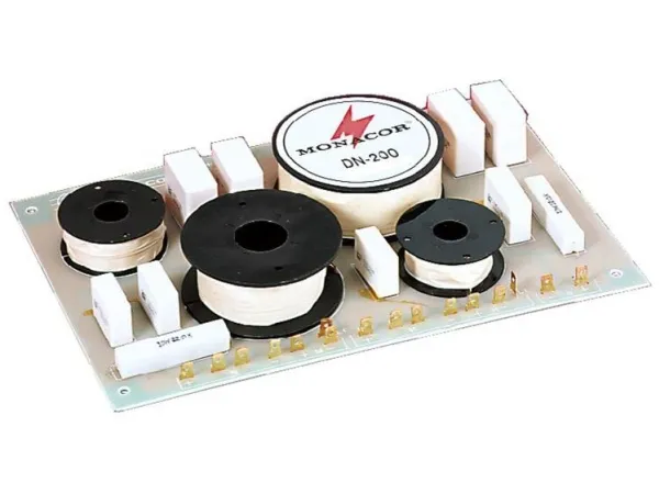 Monacor DN-200, Komponent overgang, 3-vejssystem, 400 W, 8 ohm (O), 700 - 3500 Hz, 12 dB