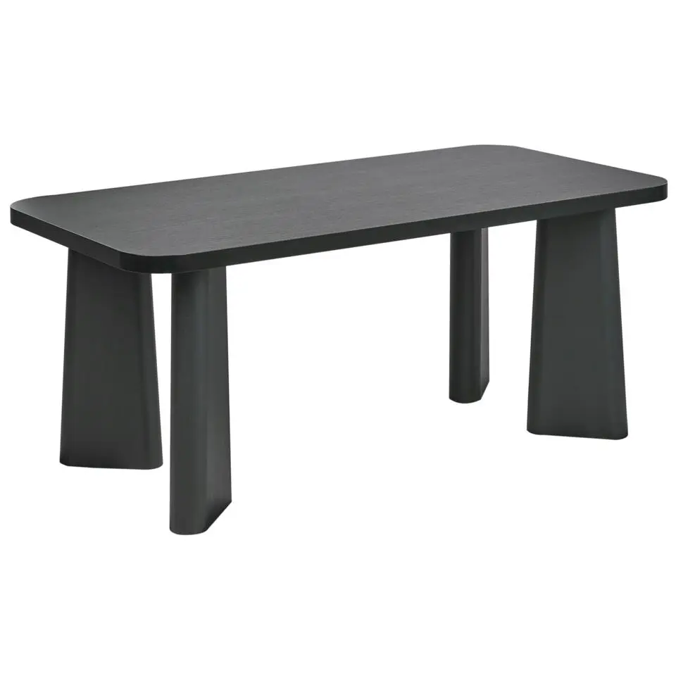 ATLIN - Eettafel - Zwart - 180 x 90 cm - MDF