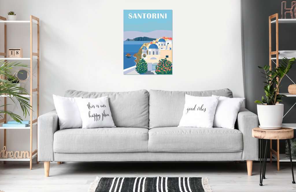 Ravensburger Spiel Leinwand Farbenfrohes Santorini