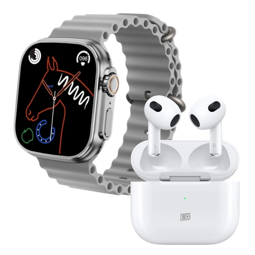 Pack Deportivo Klack Smartwatch S8ultra e Auriculares Bluetooth Pro 6s