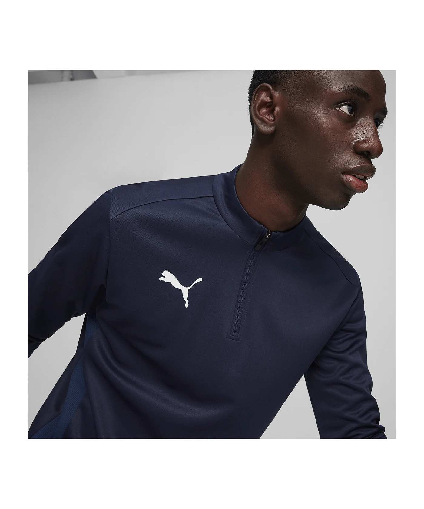 PUMA teamGOAL Training 1/4 Zip Sweatshirt Blau F06