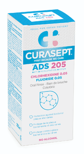 Curasept ADS 205 Mondspoeling 0.05% CHX   0.05% FL 200ML