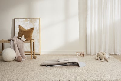 BabyBjörn Bliss Vippestol Vevet Mélange, Lys beige