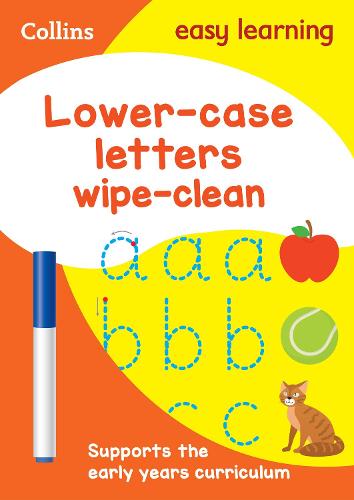 Lower Case Letters Age 3-5 Wipe Clean Activity Book: Ideal for Home Learning - Collins Easy Learning Preschool
