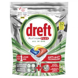 Dreft Platinum plus vaatwascapsules groot