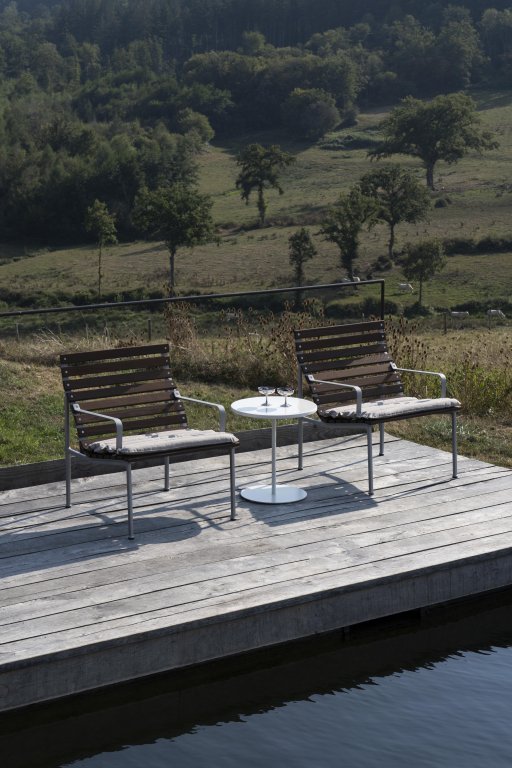 Hay Quilted zitkussen Beige Sand voor Traverse Lounge tuinstoel