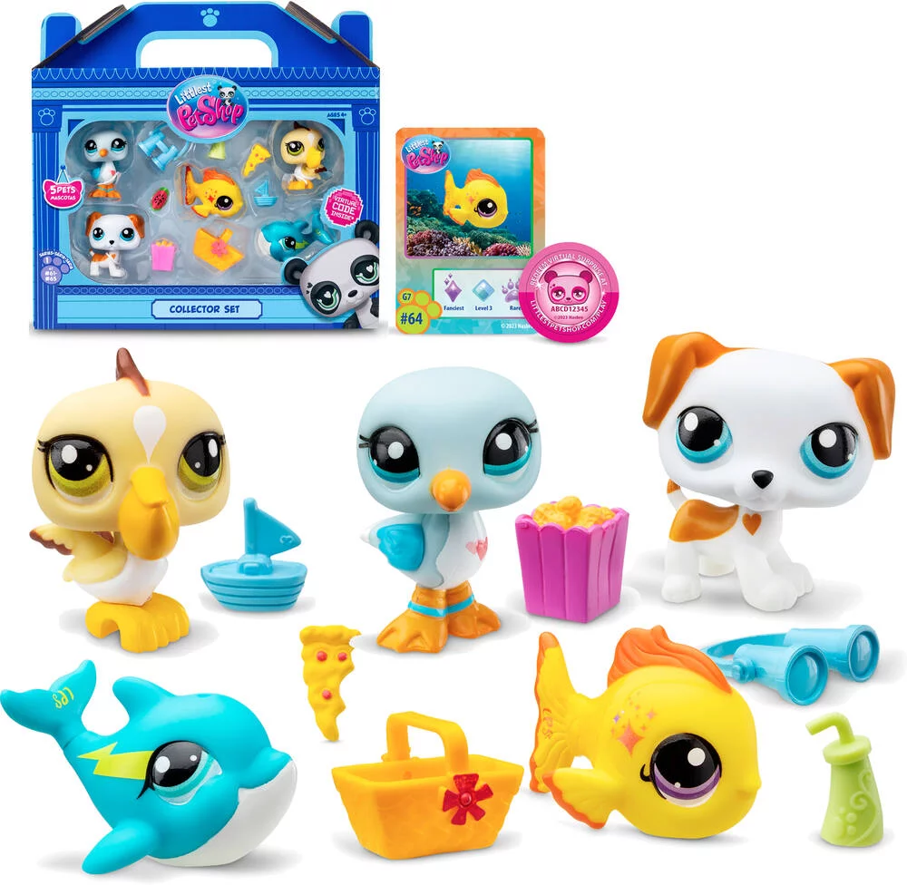 LITTLE PETS SHOP - PACK DE 5 PETS - PLAGE