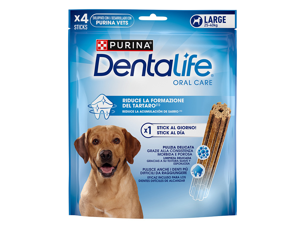 SNACK CÃO DENTALIFE PURINA RAÇA GRANDE 142GR 4UN