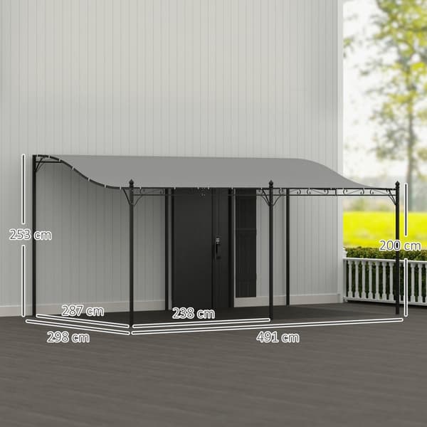 Påbygg paviljong pergola med tak, vannavvisende paviljong kalesje, frittstående hage paviljong, terrasse paviljong kalesje, solskjerming for terrasse,