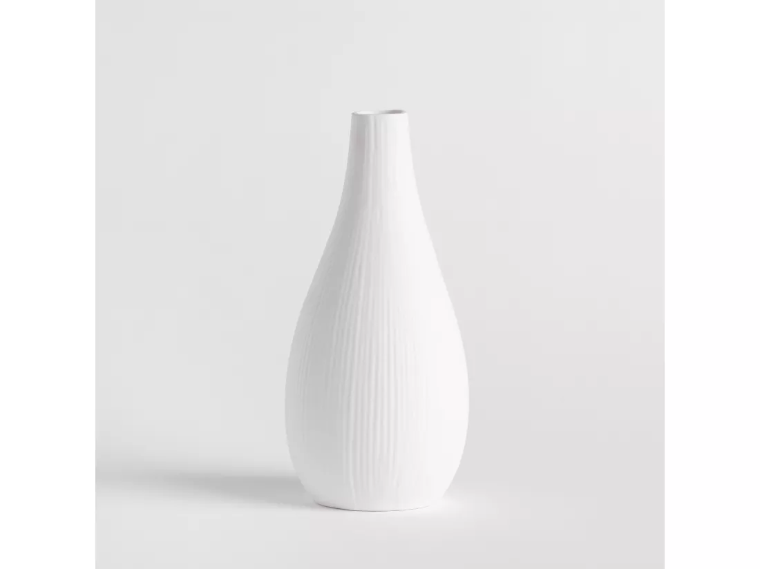 Vase Moly Blanc Moyen 29 x 13.5