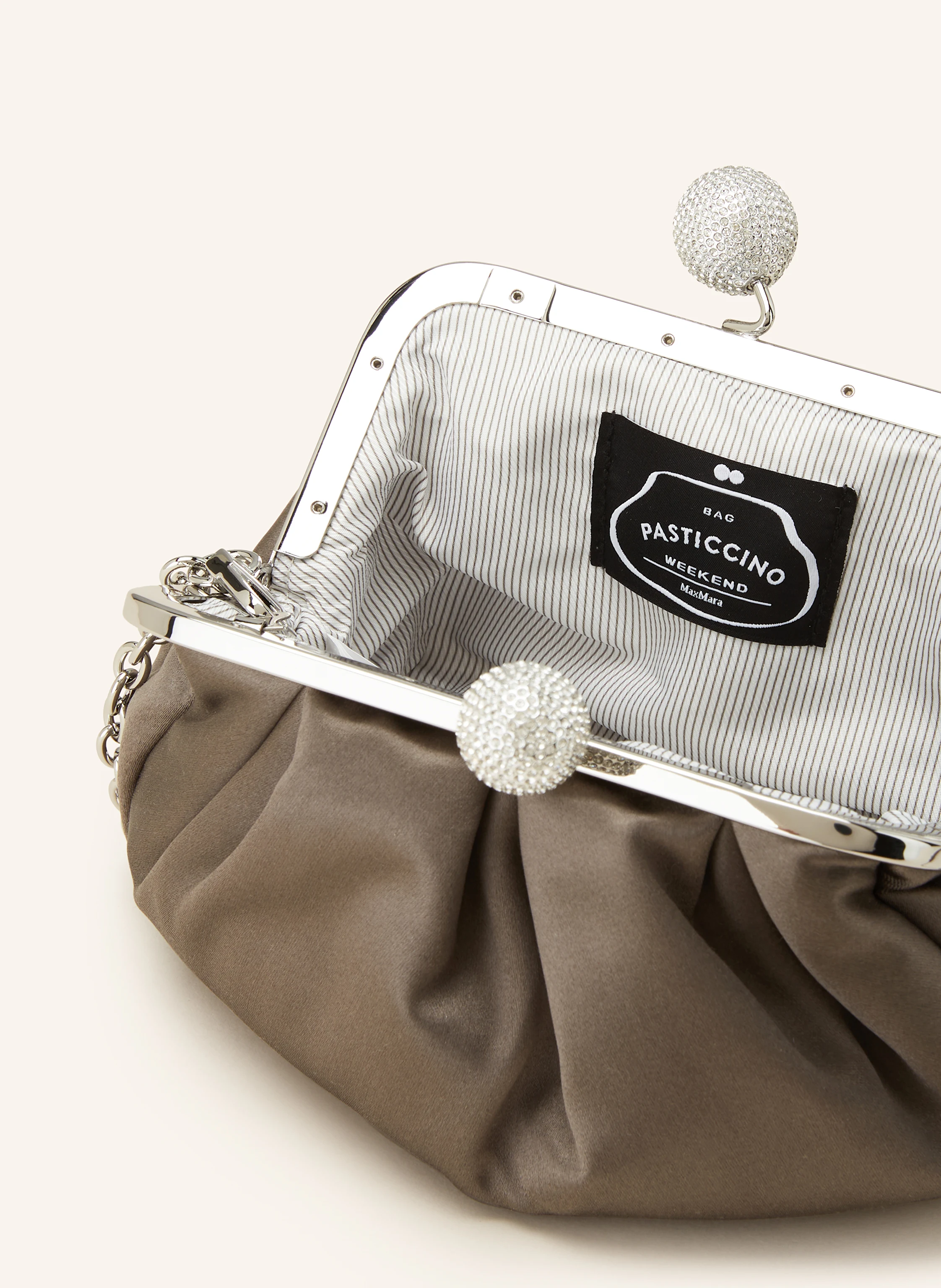 WEEKEND Max Mara Clutch EMMY mit Schmucksteinen