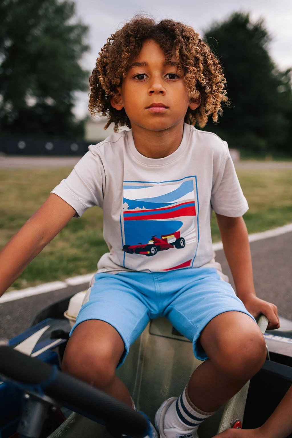 TYGO & vito T-shirt Joël met printopdruk beige