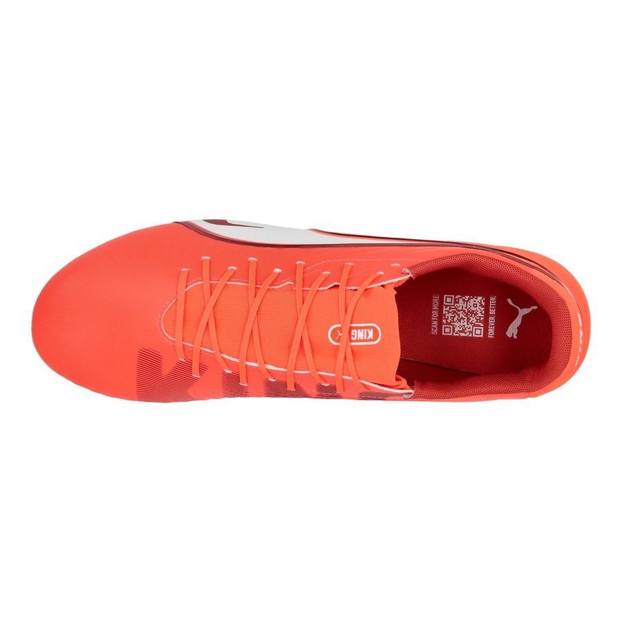 PUMA King Match MG Unlimited - Glowing Red/Blanc/Red Fire